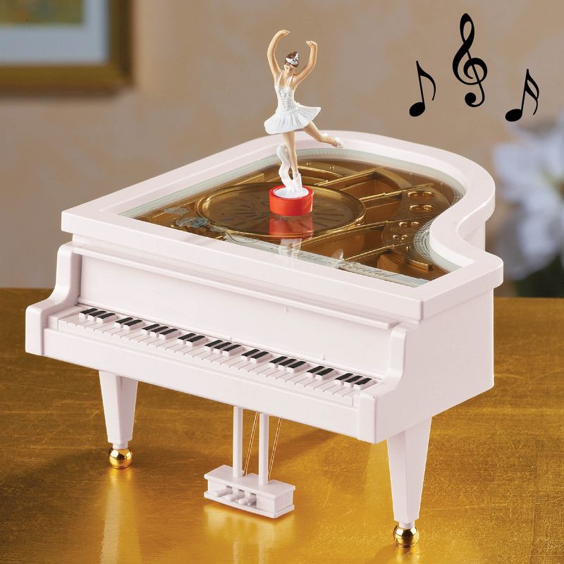 Collections Etc Classical Piano Ballerina Music Box 6 X 6.25 X 6.5, 2 of 4