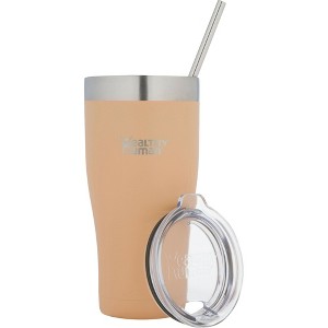 Healthy Human Stainless Steel Tumbler with Straw & Lid |(32oz, Papaya) - 1 of 4