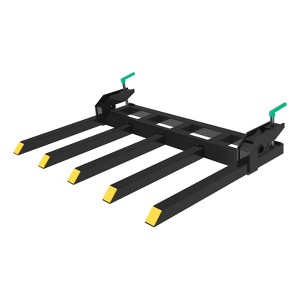 Clamp-On Debris Forks for Skid Steer & Tractor Buckets, 60” Heavy Duty 4000 Lb Capacity Pallet Fork Attachments,Fits Loader Buckets,Easy Installation - 1 of 4