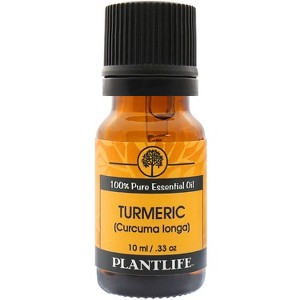 Plantlife Turmeric Essential Oil – 100% Pure & Therapeutic Grade – Natural, Undiluted & Steam-Distilled – No Additives or Fillers – 10ml Aromatherapy - 1 of 4