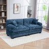 84'' Chenille Deep Seat Loveseats Sofa with Throw Pillows - 3 of 4