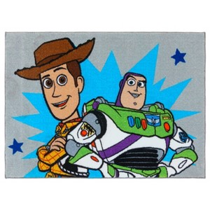 Disney Pixar Kids Plush Toy Story Friends Pixar Youth Printed Area Rug, 3'4"x 5'4" - 1 of 4