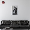 Notoriart Ebony Statue in Thought Men Style Wall Art Framed - 2 of 4