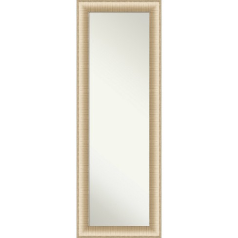 Amanti Art Elegant Brushed Honey Non beveled On The Door Mirror