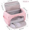 Fmeida Big Capacity Pencil Case High Large Storage Pouch Marker Pen Case Travel Simple Stationery Bag School College Office Organizer - 4 of 4