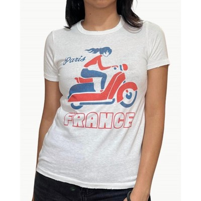 Women's Paris France Cycling Tee - Junk Food XS