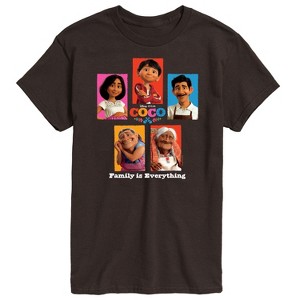 Men's - Disney - Coco Family Is Everything Characters Short Sleeve Graphic T-Shirt - 1 of 4