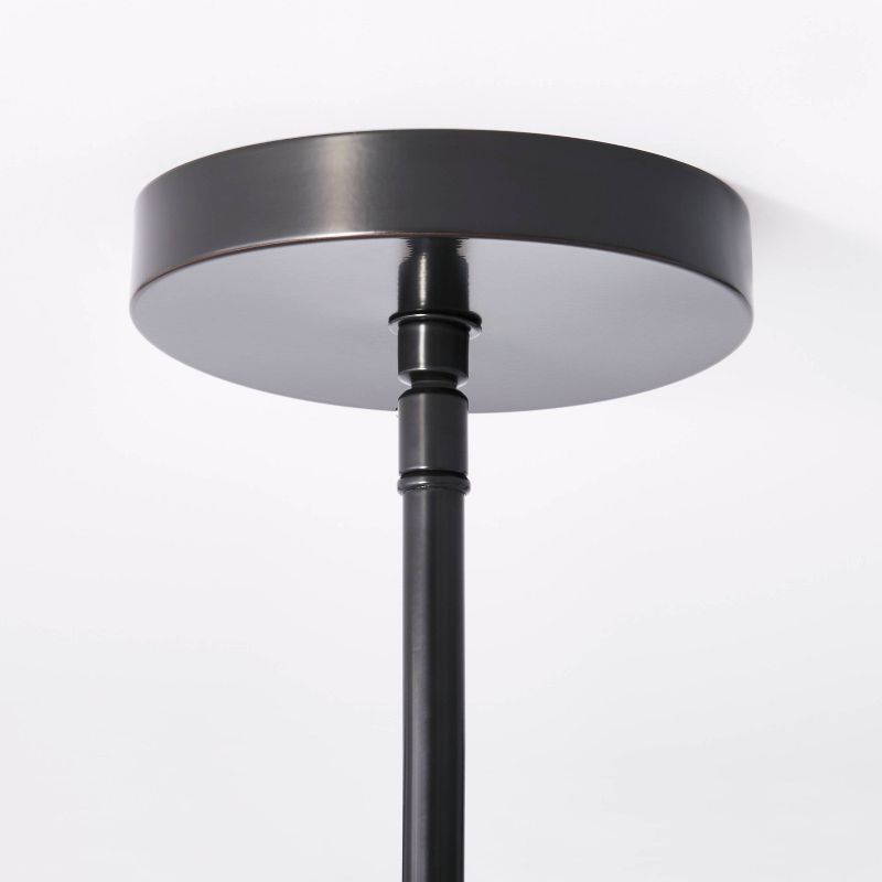 Metal Two Arm Shaded Chandelier Ceiling Light Black - Threshold&#8482; designed with Studio McGee, 5 of 7
