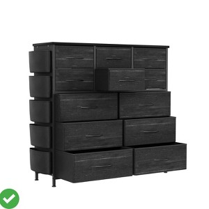 Dresser for Bedroom,Fabric Storage Tower w/ 12 Drawers Storage Drawers Fabric Storage Tower Chest of Drawers - 1 of 4