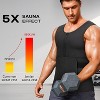 Nebility™ Men's Sauna Suit Sweat Tank Workout Shirt with Slimming Belt - 2 of 4