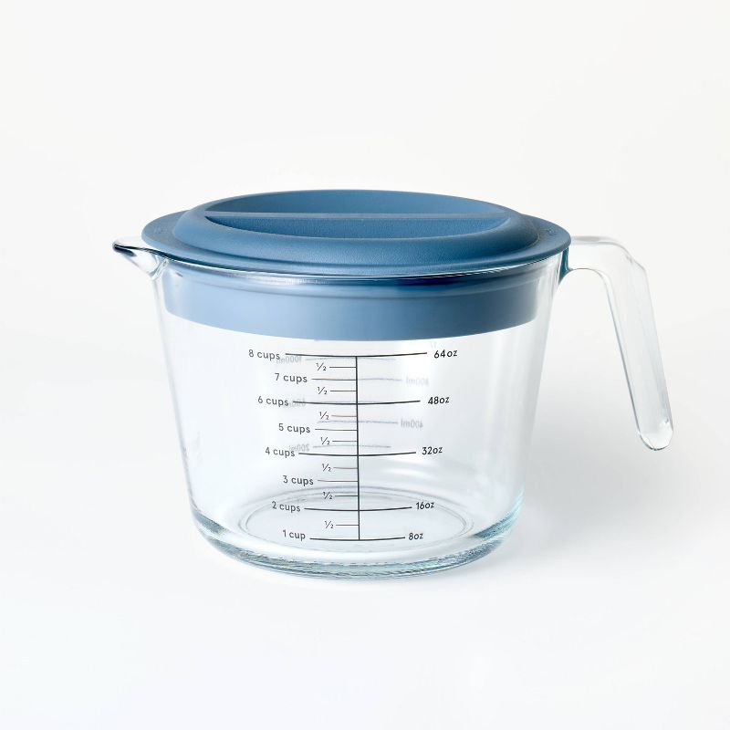 8 Cup Glass Measuring Cup with Lid - Figmint&#8482;, 1 of 4