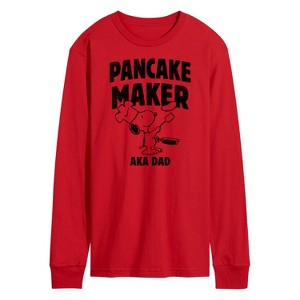 Men's - Peanuts - Pancake Maker Long Sleeve Graphic T-Shirt - 1 of 4