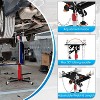 Transmission Jack with Foot Pedal, 1100LBS Hydraulic Telescopic Transmission Jack with Swivel Wheels, Lifting Range 34"-68", Ideal for Garage - 3 of 4
