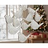 Christmas Hanging Bird Ornaments Cream and Brown 4 inch – 12 Count by Melrose - 3 of 3