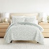 Super Soft Microfiber Quilt Set – Lightweight All Season Coverlet in Tossed Ferns Design - Becky Cameron - 4 of 4