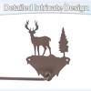 5 Star Super Deals Rustic Wall Mounted Towel Rack with Deer and Tree Design – Wildlife-Inspired Metal Holder -  Nature-Themed Bathroom or Cabin Decor - 3 of 4