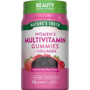 Nature's Truth Women's Multi-Vitamin Collagen Gummies - Natural Berry - 70ct - 1 of 4