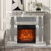 Parrot Uncle 24.2" Black Insert LED Electric Fireplace with Remote - 2 of 3