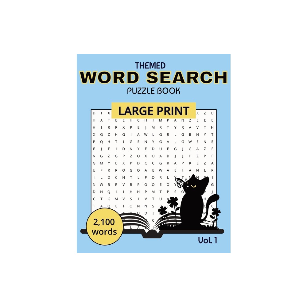 Themed Word Search Puzzle Book Vol. 1 - Large Print by Sally Dotty (Paperback)