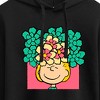 Women's - Peanuts - Sally Flowers Cropped Graphic Hoodie - 2 of 4