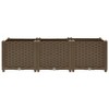 vidaXL Raised Bed Brown Polypropylene Large Sturdy Rectangular - 4 of 4