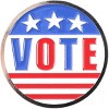 Juvale 12 Pack VOTE Enamel Lapel Pin Set, American Flag Brooch for Election Day, Patriotic Party Favors & Gifts - 4 of 4
