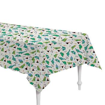 Fossil Friends Dinosaur Table cover White/Green - Spritz™