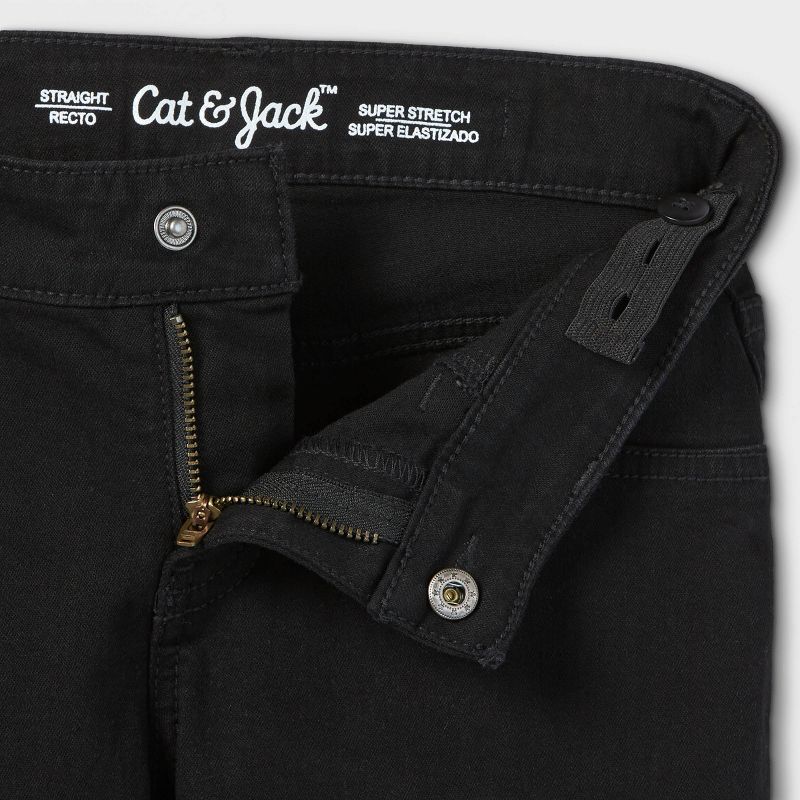 Girls' Mid-Rise Straight Jeans - Cat & Jack™, 3 of 4