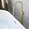 Cobbe Floor Standing Tub Faucet Single Handle Standing Shower Faucet with Handheld Shower Swivel Spout and 59-Inch Hose Brushed Gold - 3 of 4