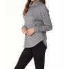 Women's Funnel Neck Raglan w/ Pocket Sweater - bobi - image 2 of 4