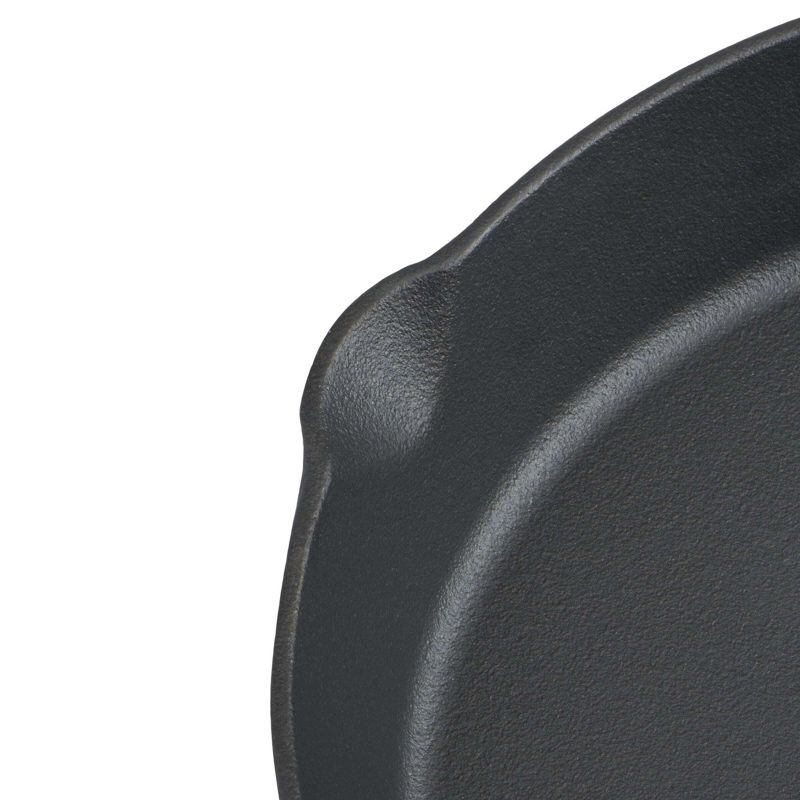 GoodCook 10&#34; Cast Iron Skillet Pan with Rim, 4 of 8