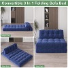 Gaomon Folding Sofa Bed, Futon Sofa Bed, Floor Folding Couch, Convertible Sleeper Chair with Pillow Foldable Mattress Back Support - 3 of 4