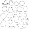 Wilton 18pc Cookie Cutters Bucket Silver: Halloween Tinplate Set, Hand Wash, 5.5" Dimensions, 0.665 lbs - 2 of 3