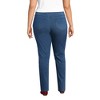 Lands' End Women's Starfish Mid Rise Knit Denim Straight Jeans - 2 of 4