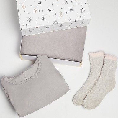 Pure Fiber Women's Three Piece Be Home Pajama Gift Set