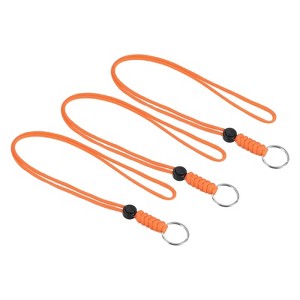 Unique Bargains Keys Whistle ID Card Holder Badge Lanyards with Metal Ring 18" - 1 of 4