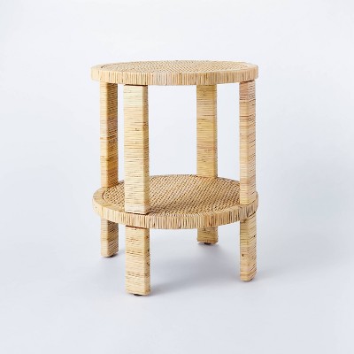 target rattan side table