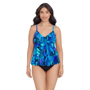 Trimshaper Women's Rylee Tankini Swimsuit Top - 1 of 3