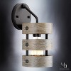 Urban Ambiance Luxury Modern Farmhouse Bath / Wall Light,  12"H x 6"W,  Charcoal Finish, UHP2480 - 3 of 4