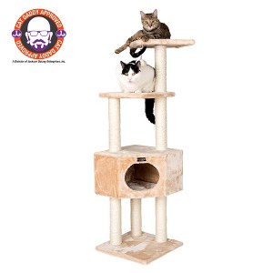 Armarkat 3 Tier Real Wood Cat Tree, Armarkat Scratch furniture A5201, Beige - 1 of 4