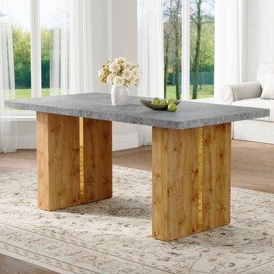 NicBex Dining Table 71" Modern Rectangular Table with MDF Table Legs for Dining Room