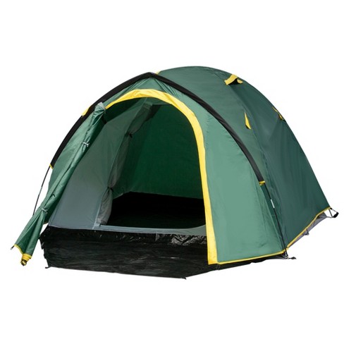 Outsunny 8-10 Man Camping Tent with Weatherproof Rain Cover, Double Layer Backpacking