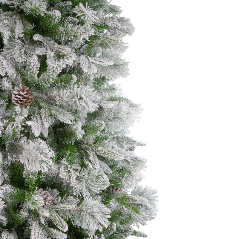 Northlight Real Touch™️ Medium Flocked Rosemary Emerald Angel Pine Artificial Christmas Tree - 7.5' - Unlit, 4 of 8