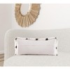 HomeRoots 14" X 36" Black And White Polyester Geometric Zippered Pillow - 2 of 4