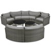 Nestfair 9pc Wicker Patio Conversation Sofa Set with Cushions and Coffee Table - image 2 of 4