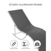 Chaise Lounge Set of 2 - Outdoor Chairs, All-Weather Textilene Mesh & Steel Frame - Poolside, Beach, Backyard Sun Loungers, (350lb Capacity) - 3 of 4