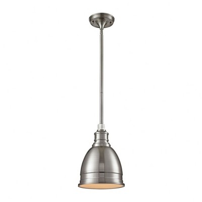 Elk Home Carolton 1 - Light Pendant in  Brushed Nickel