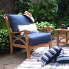 5pc Chester Teak Patio Conversation Set with Cushion - Cambridge Casual
 - 3 of 4