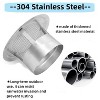 Round Chimney Cap, Cone Top Chimney Cap, Stainless Steel Fireplace Exhaust Cap, Outside Roof Rain Cap, Exterior Stove Pipe Cap for Vent - 3 of 4