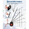 30-Inch Wheeled Snow Shovel with Adjustable Handle & Blade, Ergonomic Pusher for Driveway and Yard - 4 of 4